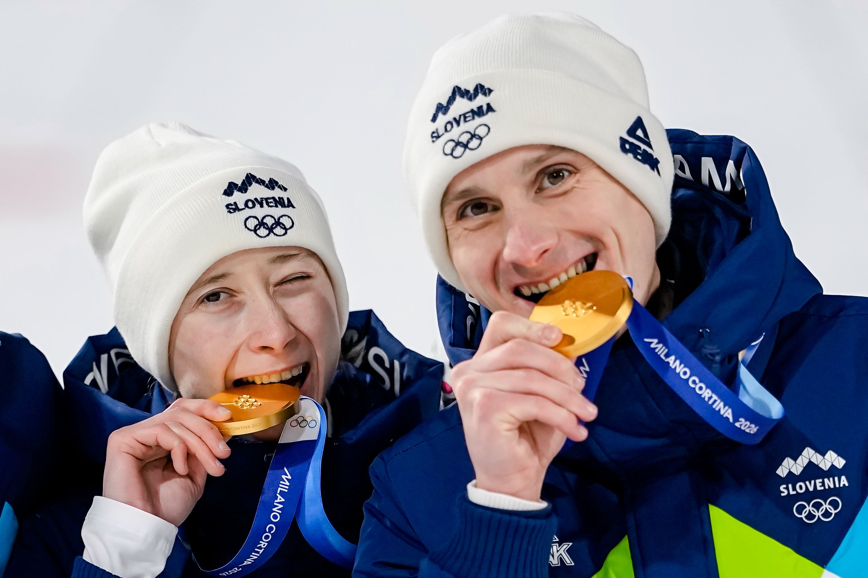 Slovenian siblings Domen and Nika Prevc win Olympic gold in ski jumping  team event :: WRAL.com