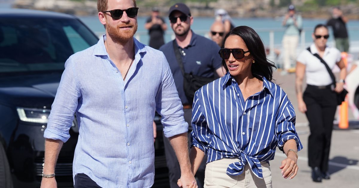 Prince Harry and Meghan cheered as they make first joint appearance since returning to UK