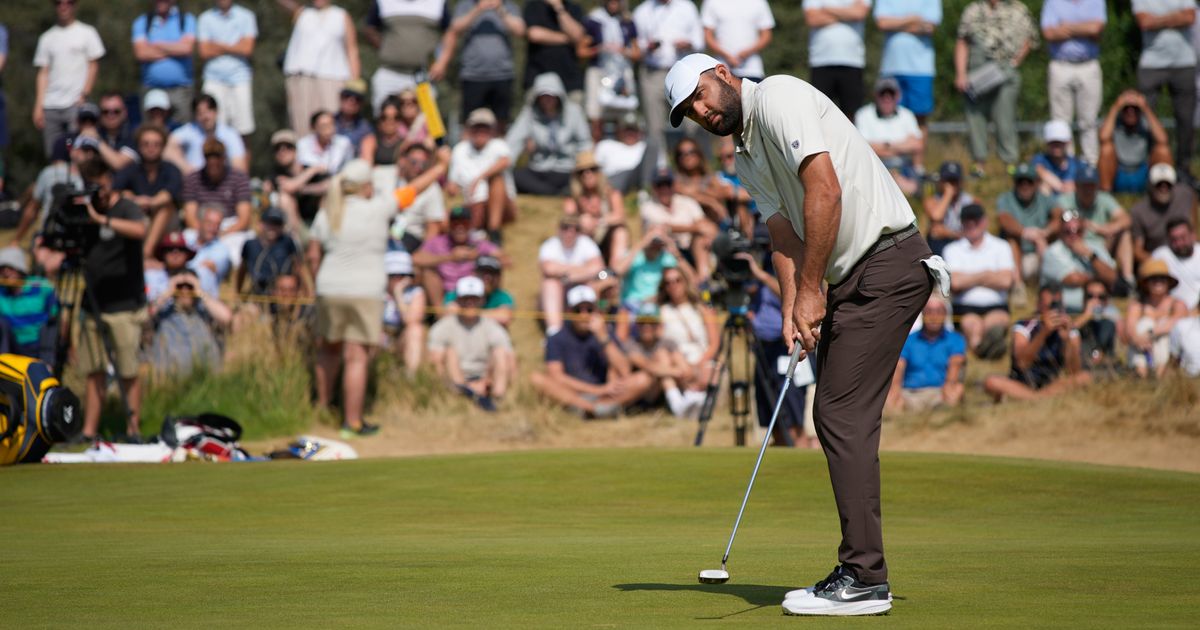 Scheffler rues missed putts but happy with his game after tee-to-green clinic at the British Open