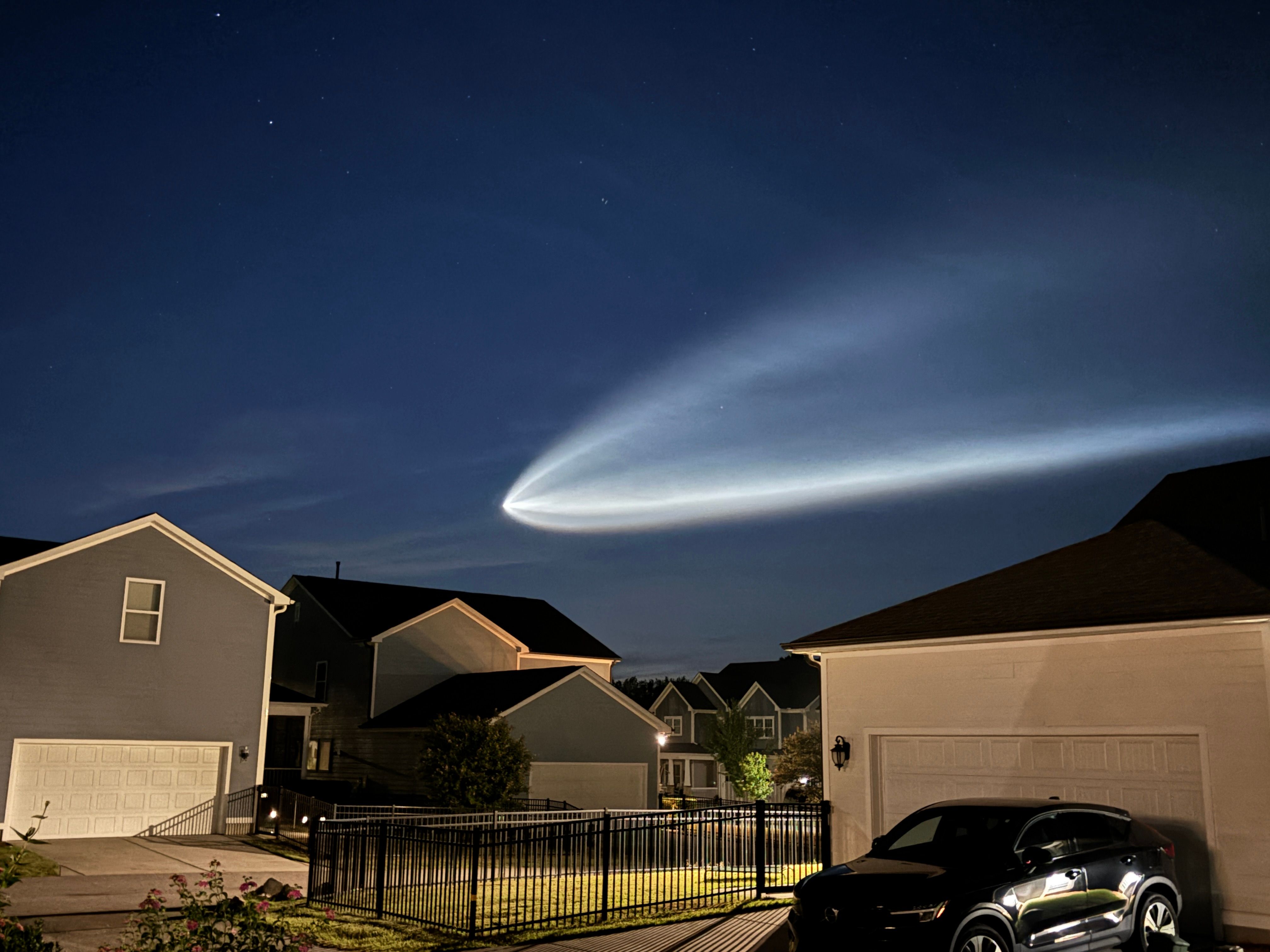 SpaceX Starlink launch visible in NC skies Tuesday morning
