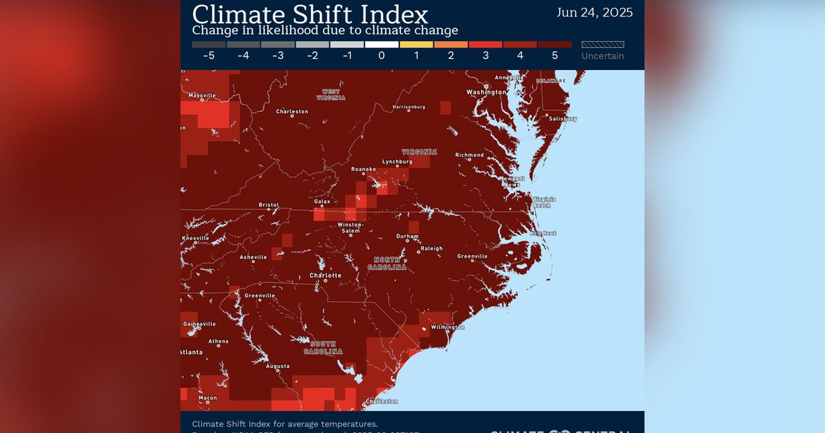 How climate change made Raleigh’s record-breaking heat far more likely – WRAL.com
