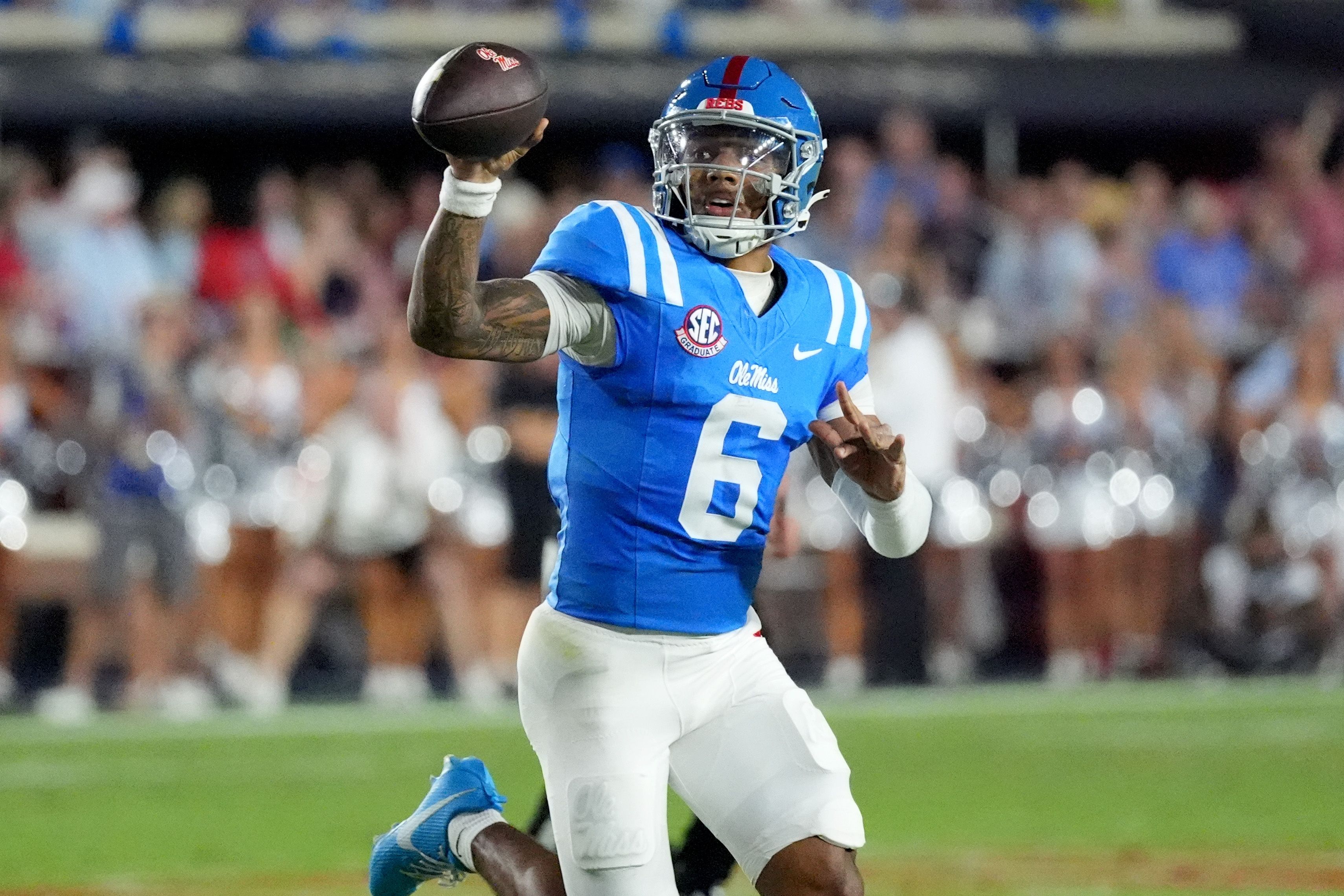 Ole Miss set to jump LSU in the AP Top 25 after a 32 - 24 win