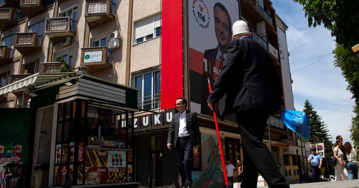 Initial results show Prime Minister Kurti's party won most votes in early election in Kosovo