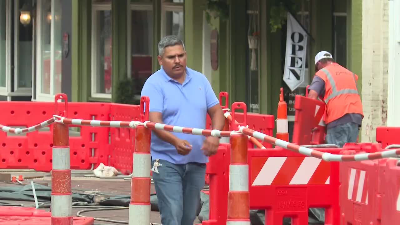 Storm disrupts downtown Apex construction zone, residents rush to help