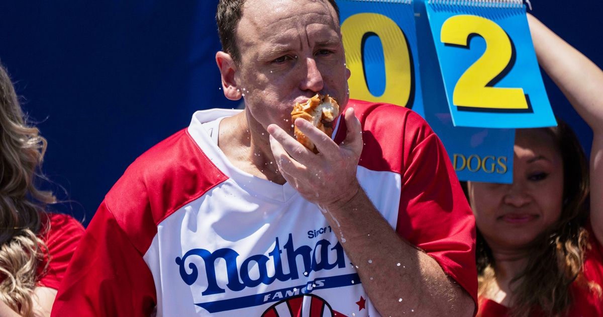 Joey Chestnut to defend hot dog eating title while on probation after pleading guilty to battery