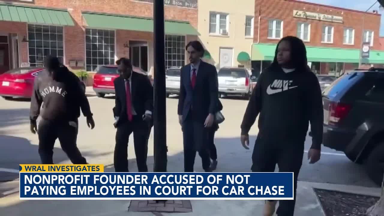 Nonprofit leader declines to answer questions ahead of hearing on car chase charges