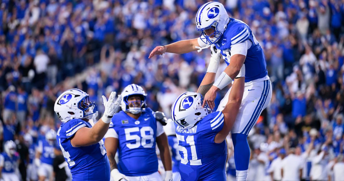 Bachmeier leads winning drive, No. 8 BYU outlasts No. 2 Notre Dame 28-24