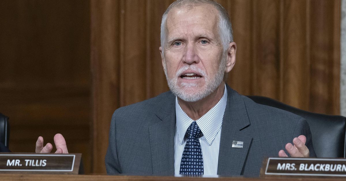 Sen. Thom Tillis won't run in 2026, leaving Senate seat up for grabs
