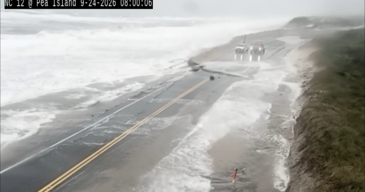 Nor'easter Breaks Through Outer Banks Dunes, Tearing Up 500 Feet of N.C. 12