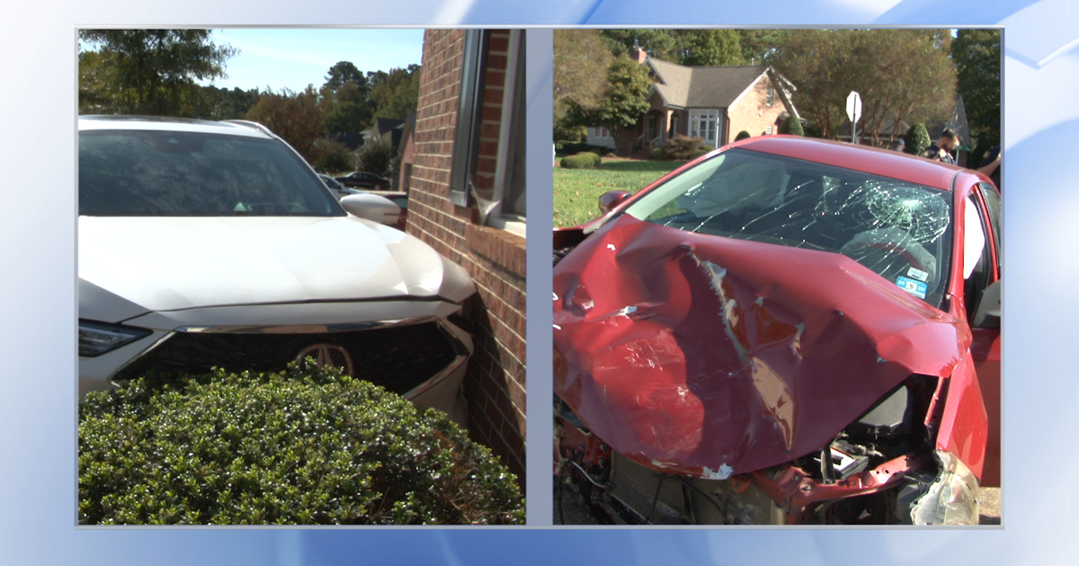 One injured after car crashes into Garner home, police say :: WRAL.com