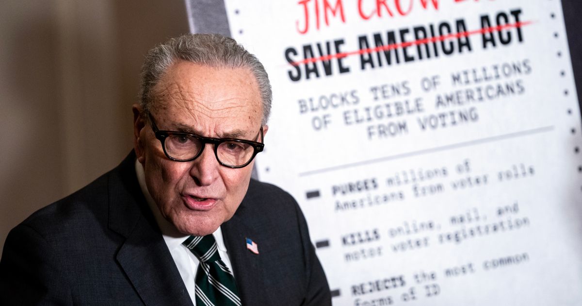 Fact-checking Schumer's claim about SAVE America Act, voter registration