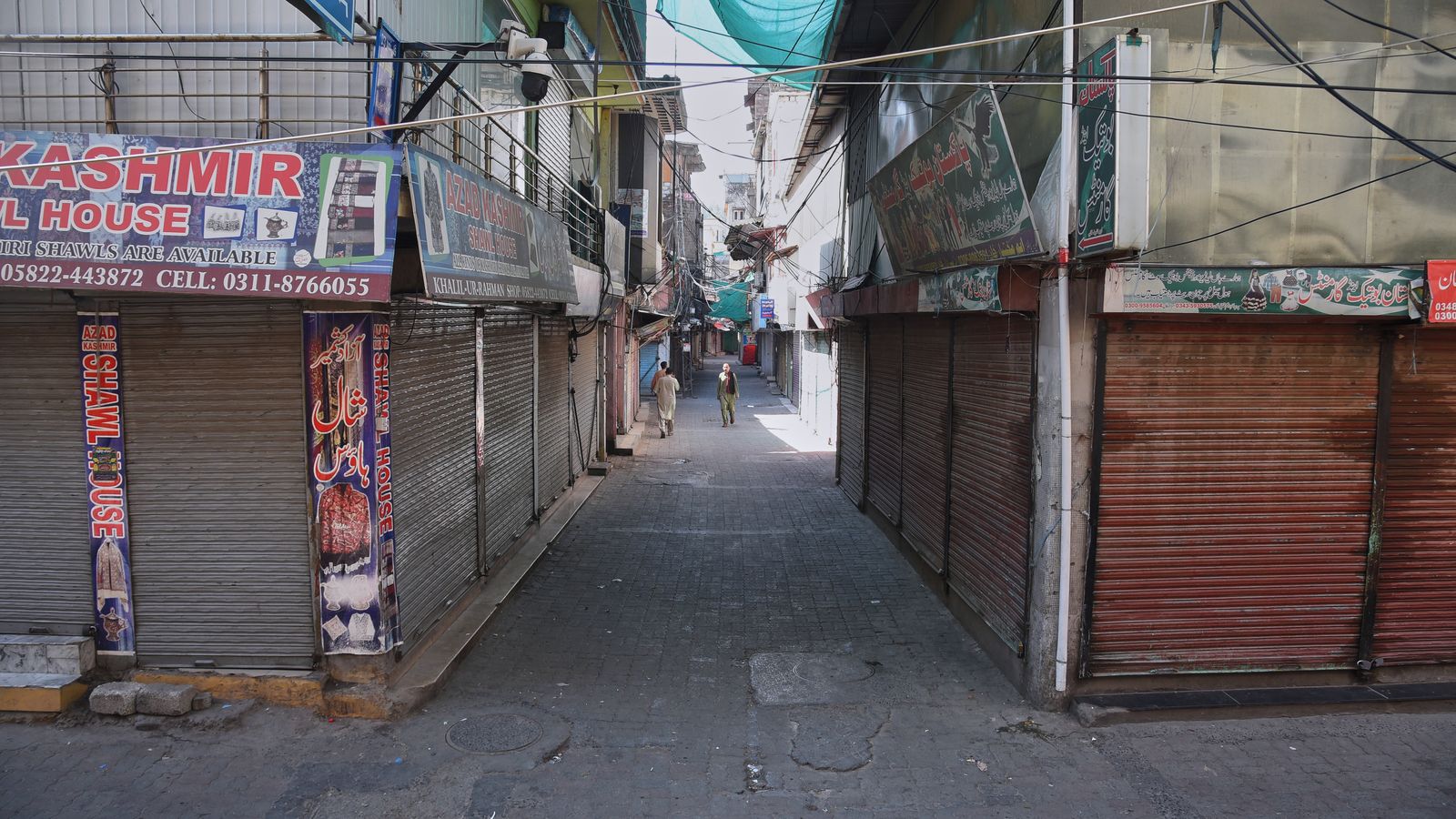A banned group’s call for a strike halts business and transport across Pakistan-administered Kashmir